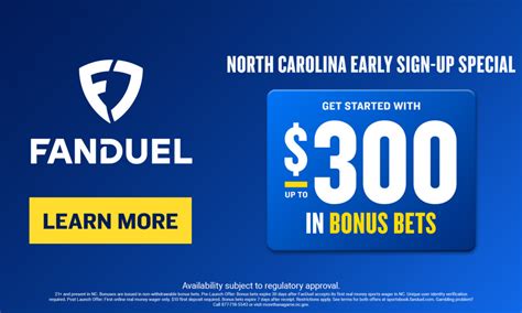 fanduel bonus north carolina|FanDuel NC Bonus Code: All North Carolina Residents Earn $300 Promo.